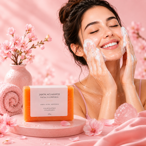 Jabón Aclarante Facial y Corporal con Ácido Kójico + Niacinamida | Pack x2